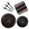96 Pcs Race Car Plates and Napkins Party Supplies Race Car Birthday Party Decorations Race Car Party Favors Race Car Party Supplies for Boys