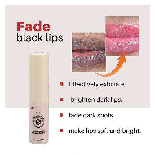 Lip Balm, Remove Dark Lip Portable Mild Easy To Apply Nourishing Lip Balm Brightening Lips Beeswax for Night for Women, facial skin care products