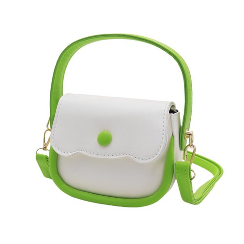 AMPOSSTO Kids Purse Small Crossbody Bag for Girls Little Girls Cute Wristlet Handbag Mini Shoulder Bag Green
