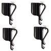 4 Pack Golf Club Bag Clips On Putter Clamp Holder Organizer Value Durable Plastic Black Putting Clip Golf Accessories for Men Women Golfer