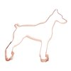 Doberman Pinscher Dog Breed Cookie Cutter 4.5 x 4.5 x 0.75 inches - Handcrafted Copper Cookie Cutter by The Fussy Pup