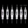 10PCS Permanent Makeup Clear Needle Cartridges for Eyebrow Tattoo Machine (5R)