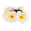 LALADEFIEE Hawaiian Hair Scrunchy for Women Floral Ponytail Hair Tie with Bow Tropical Hair Accessories for Beach Parties and Everyday Wear