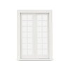 Dollhouse Accessories Miniature Windows 1: 12 Scale Furniture Window Frame Model 28 Panes Dollhouse Decoration Fiary Window DIY Mini House Ornaments (White)