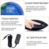 Floating Globe Lamp,6" World Geographic Globes Anti Gravity 360 Rotating World Map with LED Light Magnetic Levitating Globe Home Office Desk Decor Creative Birthday Gifts