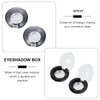 8cs Eye Shadow Blank Empty Blush Case Eyeshadow Case DIY Makeup Empty Eyeshadow Blusher Case Eyeshadow Palette Pans Makeup Brishes Makeup Pallet Mini Box Plastic Travel With Cover