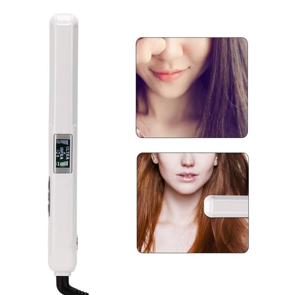 Ultrasonic Infrared Cold Hair Straightener for Efficient Hair Care Black US Plug (White US Standard (110-240v))