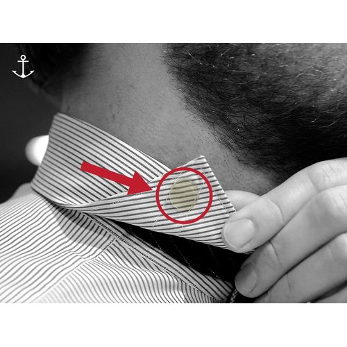 Fashion Anchor | 4 Packs of 36 Collar Stays for Men | No metal. No magnets. Just hold. | With discrete carrying sleeve