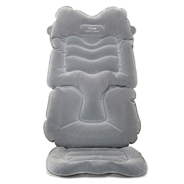 Travel Cushion Inflatable Back and Seat Cushion with Lumbar and Neck Support, 1 Pack