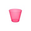 Party Essentials Hard Plastic 9-Ounce Party Cups and Old Fashioned Tumblers, Neon Pink, 25-Count