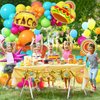Fiesta Balloon Arch Kit, 100pcs Mexican Fiesta Party Decorations with Llama Sombrero Foil Balloons, Rainbow Balloon Garland for Cinco De Mayo Taco Twosday Birthday Carnival Party Decor Supplies