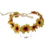 Flower Headband Sunflower Hairband Hair Clips Floral Crown Barrette Hair Bands Women Girls Boho Hair Hoop Headdress Headwear Headpiece Party Decoration Cosplay Costume Hair Accessories 4 Pack Mixed