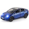 OANMYJJO Toy Cars Y 1/24 Zinc Alloy Diecast Metal Model Car, Pull Back Toy Model with Light and Music, Suitable for Children Aged 3 and Above as Gifts(Blue)