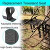 newganbo Replacement Treestand Seat Universal Tree Stand Seat Saddle Hunting Accessories 16"X12" Breathable Mesh Climbing Treestands Seats with Adjustable Strap
