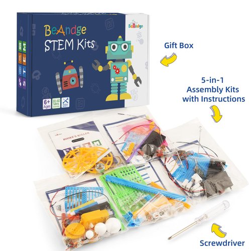 STEM Science Kits for Kids Age 8-12, Boys Activities Robot Building Kit 6-8 Girls Engineering Projects STEM Toys Learning Educational Science Game Experiment Gifts for 6 7 8 9 10 11 Year Old Activity