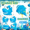 25 Pcs Rubber Sharks for Kids, Bulk Squirting Shark Bath Toys Cute Small Squeak Sharks Party Favors Summer Bathtub Toy for Birthday Shower Classroom Pool Party Favors