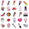 Women Fashion Cosmetics Stickers, Funny Makeup Tool Cartoon Stickers, 50PCS Girls Stickers for Scrapbook, Waterproof Vinyl Lipstick Mirror Stickers for Water Bottle Laptop, Party Supplies (Cosmetic)