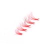 Colored Red Lash Clusters, 3D Volume 20D Curl C, Thickness 0.10mm, Length 8-16mm Mixed Tray, 100 PCS of Red Eyelash Clusters, Faux Mink Red Individual Lash Extensions DIY