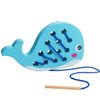 Skrtuan Wooden Lacing Whale Threading Toys Wood Block Puzzle Car Airplane Travel Game Montessori Early Development Fine Motor Skills Educational Gift for 1 2 3 Years Old Toddlers Baby Kids