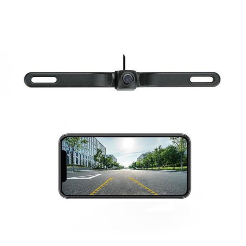 WiFi Backup Camera Wireless Back up Camera for Car Reverse Backup Camera System for Truck Vehicle License Plate Camera, Waterproof Front Rear View with Phone App 5G WiFi Car Camera