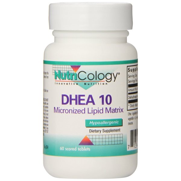Nutricology Dhea 10 Mg Sustained Release Tablets, 60 Count