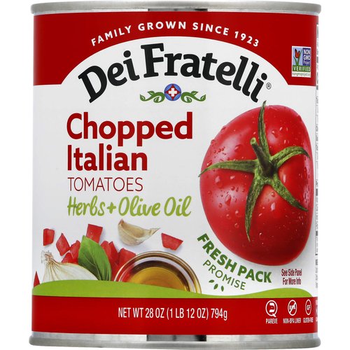 Dei Fratelli Chopped Italian Tomatoes with Herbs and Olive Oil - Vine-Ripened – Non GMO, Gluten-F...