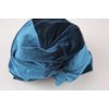 Fxhixiy Women's Stretch Velvet Twist Pleasted Hair Wrap Turban Hat Cancer Chemo Beanie Cap Headwear (Teal)