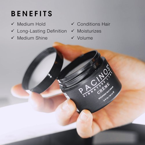 Pacinos Creme Hair Sculpting Wax Cream - Water Soluble Medium Shine Styling Cream