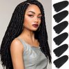 Spring Twist Hair 14 inch 6 Packs Fluffy Spring Twist Crochet Hair Passion Twist Crochet Hair Synthetic Braiding Hair Extensions 15 Strands/Pack(14inch, 2)