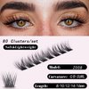 Cluster Lashes 8-16mm 80pcs Individual Lashes Volume Eyelash Clusters DIY Lash Extension Fluffy Cluster Eyelash Extensions Kit Soft Lash Clusters(Z008))