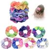 Tie Dye Scrunchies Elastics Hair Ties Cute Soft Scrunchy Hair Bands Hair Styling Accessories Party Favors for Women Girls