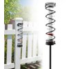 Toiclebor 7" Capacity Rain Gauge Outdoor,Hanging or Ground Stake,Detachable Rain Gauge Tube with Metal Stake,Matte Black(RM-BS7-001)