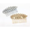 yueton 2pcs Gold and Silver Leaf Olive Branch Leaves Fashion Ladies Bride Wedding Hair Combs Headdress Hair Pins
