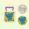 VKPI 8 Pieces Kids Coloring Goodie Bags, Reusable Canvas Bag, Cute Art Party Favors, Color Your Own Bags for DIY Painting Birthday Carnival Celebration, Party Supplies Gift, Girls