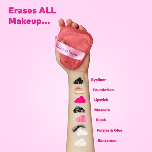 Makeup Eraser The Original, 7-Day Set, Erase All Makeup with Just Water, Including Waterproof Mascara, Eyeliner, Foundation, Lipstick, Sunscreen, and More Sweet Cheeks Neutrals, 7ct.