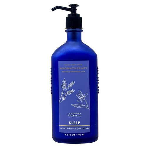 Bath & Body Works Aromatherapy Sleep Lavender Vanilla 3 Piece Set - Body Lotion ,Body Wash and Shower Steamers with a Himalayan Salts Springs Sample Soap