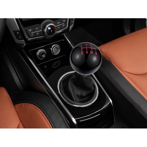 Abfer 6 Speed Shift Knob Lower Right R Gear Shift Knobs Ball Manual Stick Shifting Handle Fit for Car Vehicles (Black)