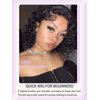 Apeasex Glueless Wigs Human Hair Pre Plucked Pre Cut Wear and Go Curly Human Hair Wig Short Curly Bob Wig Human Hair Side Part Deep Wave Lace Front Wigs for Black Women 180 Density 12 Inch Closure Wig
