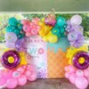 153Pcs Rainbow Donut Balloon Arch Garland Kit with Sprinkles Donut Ice Cream Lolly Foil Balloons for Girls Kids Candyland Sweet One Two Sweet Donut Grow Up Birthday Party Decorations