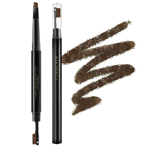 SHILLS Professional Eyebrow Pencil, Eyebrow Color, Long Lasting Eyebrow Pencil, Eyebrow Brown Pencil, Makeup Waterproof Brow Pencil 2 Count (#1 Taupe Brown)