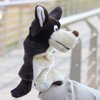 Wolf Hand Puppets Plush Animals Toys for Imaginative Pretend Play Storytelling Gifts for Kids Brown