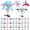 Luinabio 30 Pcs Colorful Windmill Hair Clips Sparkly Pinwheel Hair Clips Sequin Windmill Hairpins Favor Gift Hair Barrettes Pinwheel Hair Clips Hair Mini Clips for Christmas Rave Party