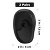 EXCEART 3 Pairs Hairdressing Ear Cover Professional Silicone Hair Dye Earmuffs Ear Protector Ear Cover for Salon Home Hair Dye Shower Bathing