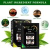 Yiciani 10 Pcs Black Hair Shampoo, Instant Black Hair Dye 100% Grey Coverage Natural Hair Ingredients Color Hair Dye for Men and Women (250ML)
