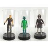 Protech CC-5 Round Storage / Display Acrylic Action Figure Display Case with Black Base, 2.25" W x 4.75" H x 2.25" D, 2-Pack