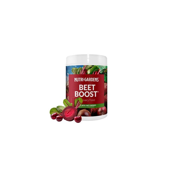 Beet Boost NutriGardens, Beet + Tart Cherry Post-Workout Nitric Oxide Powder for Blood Flow & Muscle Joint Recovery, Beet Root Powder for Men & Women, No Oxalates, Flavors or Added Sugar