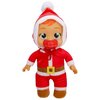 Cry Babies Tiny Cuddles Christmas Claus - 9" Baby Dolls, Cries Real Tears, Santa Themed Pajamas