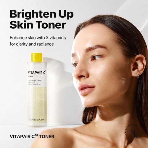 Nature Republic VITAPAIR C Toner 300ml | Lightweight Formula Brighten Soothes Comforts