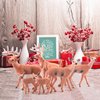 TUPARKA 9Pcs Forest Animals Set, Miniature Figures Woodland Animals Deer Figurine, Dog, Rabbit, Bear Figure Miniature Animals Woodland Cake Toppers