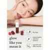 NOONI Korean Vegan Lip Oil - Applecranberry | Lip Stain, Stocking Stuffers, Refreshing, Tinting Dry Lips with Apple Seed Oil, Jojoba Seed Oil, Cranberry Extract, Vegan, 0.12 Fl oz (Brick Red)